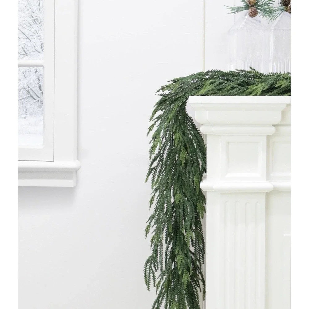 My Texas House 9ft Natural Feel Norfolk Artificial Christmas Garland